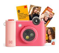 Kodak Smile+ Appareil Photo numérique à Impression instantanée 2 en 1 et imprimante Photo sans Fil Bluetooth - 10 MP, Objectif à Effet Rotatif spécial, Photos Autocollantes Zink 2 x 3 - Fuchsia