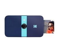 KODAK Smile Appareil photo numérique- Appareil photo numérique à ouverture par glissière 10 MP avec imprimante ZINK 2x3- Bleu