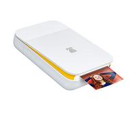 KODAK Smile Imprimante numérique instantanée - Mini imprimante Bluetooth rétractable pour iPhone et Android - Papier 2x3 ZINK - Blanc/ Jaune