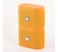 KODAK Soundbrix - Lot de 2 Enceintes Bluetooth Magnétique avec Mécanisme de Docking, Sans Fil, Connectez jusqu'à 100 Enceintes, Autonomie de 3h, Charge Type-C, Puissance 5W RMS - Orange