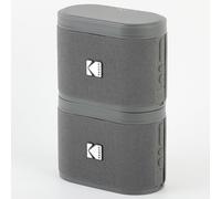 KODAK Soundbrix - Lot de 2 Enceintes Bluetooth Magnétique avec Mécanisme de Docking, Sans Fil, Connectez jusqu'à 100 Enceintes, Autonomie de 3h, Charge Type-C, Puissance 5W RMS - Gris