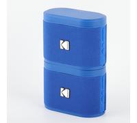 KODAK Soundbrix - Lot de 2 Enceintes Bluetooth Magnétique avec Mécanisme de Docking, Sans Fil, Connectez jusqu'à 100 Enceintes, Autonomie de 3h, Charge Type-C, Puissance 5W RMS - Bleu