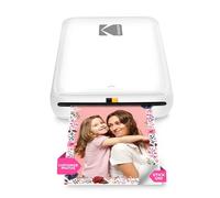 KODAK Step Instant Imprimante photo portable pour smartphone - mini imprimante couleur sans fil - photos adhésives Zink 2x3” - compatible Bluetooth avec iOS et Android - appli d'édition ludique- Blanc