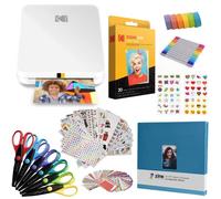 KODAK Step Slim Imprimante Photo Mobile instantanée - Kit : 20 Paquets de Papier Zink, Ciseaux, Album de Scrapbooking, marqueurs, Ensembles d'autocollants