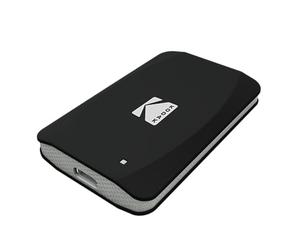 Kodak, Stockage Informatique, Disque SSD Externe, SSD Portable X220, Câble USB-C 3.2 Gen2 vers USB-A, EKSSD128GX220K