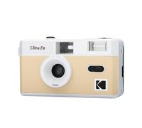 Kodak Ultra F9 - Appareil Photo Argentique Réutilisable 35mm, Objectif Fixe 31mm F/9, Flash Intégré, Chargement Facile, Rembobinage Manuel, Idéal en Intérieur - Beige