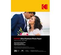 KODAK Ultra Premium Photo Paper - Papier Photo Brillant, Pack de 25 Feuilles, Fo