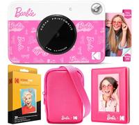 Kodak x Barbie Printomatic Appareil Photo Numérique Instantané Full-Color Barbie Deluxe Bundle (Style Signature) + Étui Deluxe Barbie + Album Photo Barbie + Papier Zink (20 Feuilles)