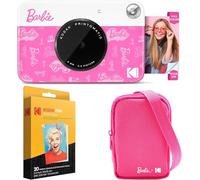 Kodak x Barbie Printomatic Appareil Photo Numérique Instantané Full-Color Barbie Starter Bundle (Style Signature) + Étui Deluxe Barbie + Papier Zink (20 Feuilles)