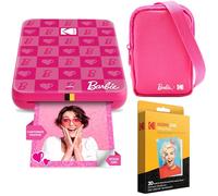 KODAK x Barbie Step Slim Imprimante Photo Mobile Instantanée sans Fil Barbie Starter Bundle (Style Iconique) + Étui Deluxe Barbie + Papier Zink (20 Feuilles)