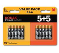 Kodak Xtralife Alkaline Aaa Battery 10 (5 5 Pack)