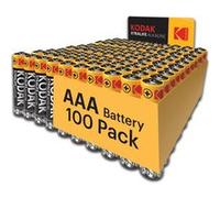 KODAK Xtralife Piles AAA-LR3 Alcaline 1,5V - Pack de 100 - Premium Longue Durée, Technologie Avancée, Haute Performance, Idéales pour Télécommandes, Jouets et Électroniques, Durabilité Maximale