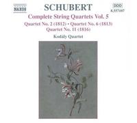 Schubert, F. – Intégrale des Quatuors à cordes Vol. 5 – Kodaly Quartet – NAXOS