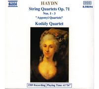 Kodaly Quartet - Haydn String Quartets Op. 71 Nos. 1-3 - CD - G3z