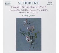 Schubert, F. – Intégrale des Quatuors à cordes Vol. 5 – Kodaly Quartet – NAXOS
