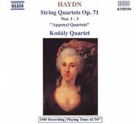 Haydn – Quatuors à cordes Op. 71, n° 1, 2 et 3 – NAXOS