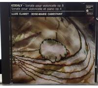 Kodaly : Sonate pour violoncelle seul, sonate violon-piano