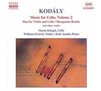 Kodaly, Z. - Oeuvres Pour Violoncelle Vol 2