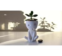 Kodama - Pot de fleurs d'intérieur inspiré du Studio Ghibli - Décoration - Mini pots de fleurs pour plantes succulentes - esprits des arbres - Kooki & Keera (S, 8 cm)