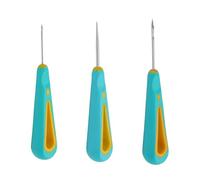 Kodbww Lot de 3 forets à main à trou rond - Pratique - Aiguille de bougie - Outil facile à utiliser pour la fabrication de moules en silicone ABS