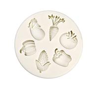Kodbww Moule en silicone anti-adhésif en forme de légume, pour gâteaux, pâtisseries, chocolats, fondants, cupcakes
