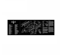 KODENOR AR15 AK47 Tapis en Caoutchouc de Nettoyage d'armes à feu avec Instructions de Diagramme de pièces Cadmeur de Souris Mat Mat for g 1911 Beretta 92 HK USP (Color : MP004-AK47)