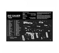 KODENOR AR15 AK47 Tapis en Caoutchouc de Nettoyage d'armes à feu avec Instructions de Diagramme de pièces Cadmeur de Souris Mat Mat for g 1911 Beretta 92 HK USP (Color : MP004-SIG P226)