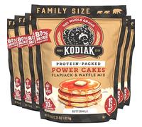 Kodiak Grizzly Lot de 6 sachets de mélange à gâteaux puissants, babeurre, haute protéine, 100 % grains entiers