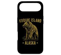 Kodiak Island Alaska USA Grizzly Bear Design Vintage Coque pour iPhone Air