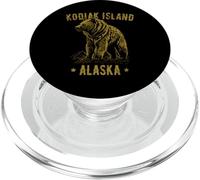 Kodiak Island Alaska USA Grizzly Bear Design Vintage PopSockets PopGrip pour MagSafe