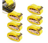 KODIAK STRAPS Lot de 6 Sangles de Rail logistiques à cliquet de 5,1 cm x 4,8 m, Accessoires de Piste E pour remorque fermée et fourgonnette