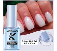 Kodies Gel Biabs Builder Vernis À Ongles Dans Une Bouteille Gel De Construction Clair Blanc Laiteux Pour Extension Manucure Ongles Art Design.Milky White.
