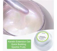 Kodies Gel Builder Gel Pour Ongles Pour Extension 30ml Semi Permanent Uv/Led Poly Dur Gel Kératine Protéine Vernis Pour Manucure Nail Art.Sparkle Fruity.