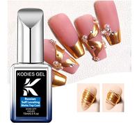 Kodies Gel-Verhéritage À Ongles Gel Uv Russe,Produit De Manucure,Antiadhésif,En Poudre,Sans Essuyage,Semi-Continu,15ml.Russian Matte Top.