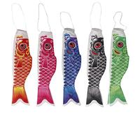 Kodxylytix 55-150cm Manche à air Japonais Carpe Drapeau Koi Nobori Voiliers 55cm Vert