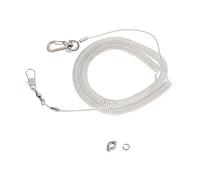 Kodxylytix Chaîne de pied élastique pour perroquet 5 m Corde et anneau de cheville Taille 6 Couleur aléatoire