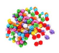 Kodxylytix Lot de 100 mini boules à paillettes multicolores pour oiseaux et perroquets