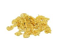 Kodxylytix Lot de 50 pendentifs en filigrane creux en forme de cœur pour création de bijoux