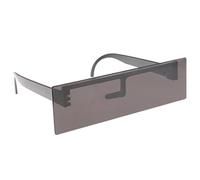 Kodxylytix Lunettes de soleil fantaisie noires avec barre de censeur drôle pour les yeux