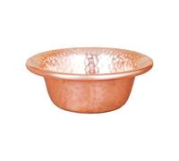 Kodxylytix Petit bol en cuivre pour décoration de table pour rituels sacrifices Jaune 7 cm