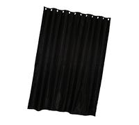 Kodxylytix Rideau occultant à œillets satiné lisse Noir 200 x 250 cm