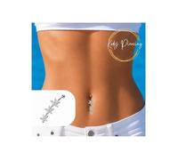 KODY PIERCING Piercing Nombril Argent 925 Triple Fleur Zircon Blanc - Pureté Cristalline et Grâce Souveraine