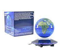 Kögler 75605 - Globe Flottant avec éclairage LED, 14 cm env., Globe magnétique avec Changement de Couleur, câble USB Inclus, comme mappemonde et veilleuse