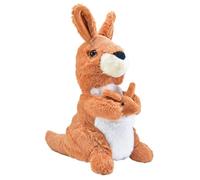 Kögler 76925 - Kangourou Jason, 18 cm env., Peluche avec Fonction de Reproduction, babille et Bouge.