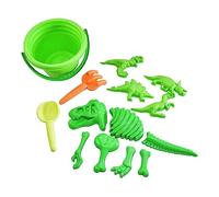 Kögler 90535 - Set de moules à Sable en bioplastique avec des Motifs de Dinosaures, 8 pièces avec moules à Sable et Accessoires, pour s'amuser dans Le bac à Sable et à la Plage