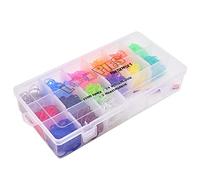 Kögler – Grand set Loopies Loom Winfried 76176, 1200 anneaux, 24 fermoirs, 2 aiguilles, multicolores