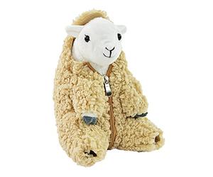 Kögler Winfried Koegler- Kögler 94808-Peluche Mouton Zippy avec Fermeture éclair, env. 20 x 14,5 x 16 cm, en Polyester Doux, Lavable, pour câliner et Jouer, 94808
