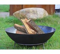 Köhko Brasero Marbela-XL env. 55 x 55 x 23 cm en Acier avec 3 Pieds pour Barbecue, Barbecue, Camping, merveilleuses soirées sur la Plage, Jardin, Cour, terrasse, Gillabend