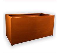 Köhko® Jardinière Design Jardinière surélevée (avec plaque de base) en acier Corten Jardinière pour herbes Trog 120 x 50 x 40 cm