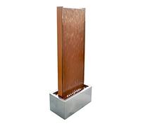KÖHKO Mur d'eau d'environ 97 cm Combinaison de corten et d'acier inoxydable jeu d'eau avec éclairage LED